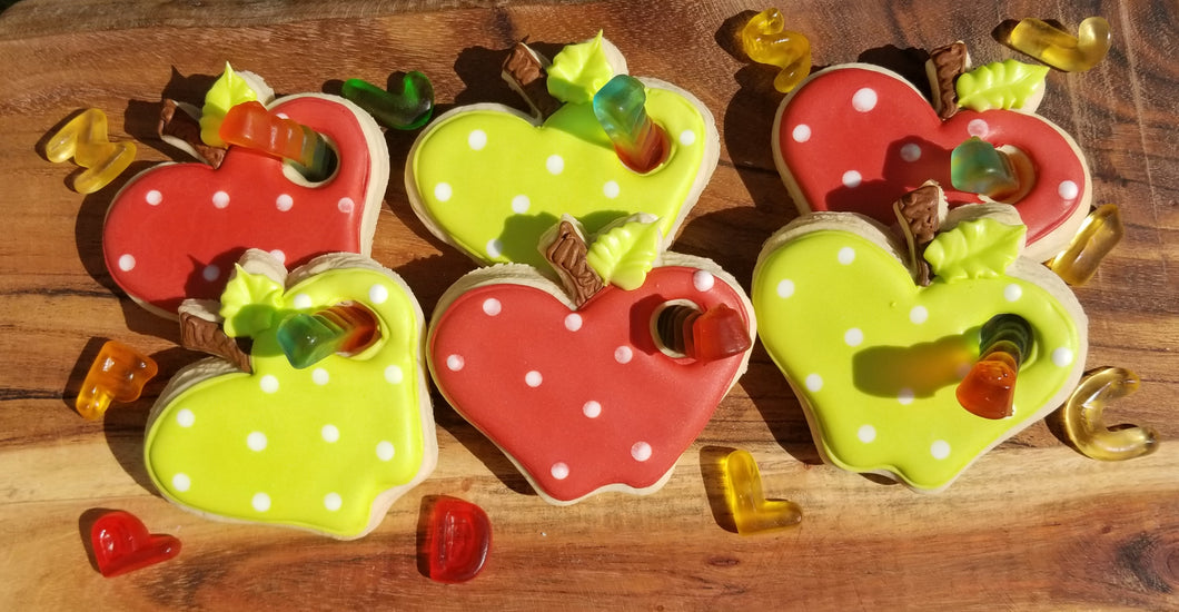 Gummy Worm Apples